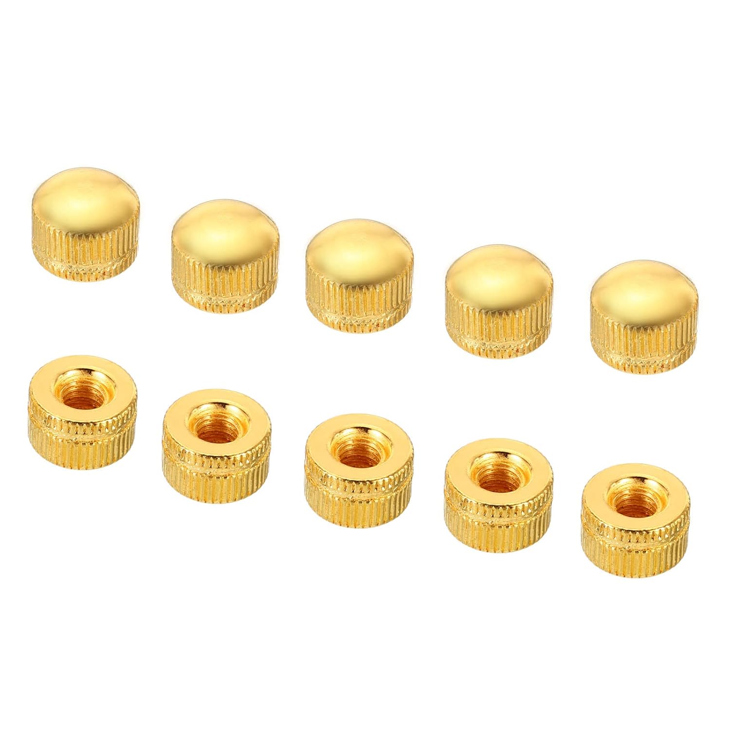 PATIKIL M6x1.0 Cap Nut, 10 Pack Acorn Nut Screw Knob Cap Insert Bolt