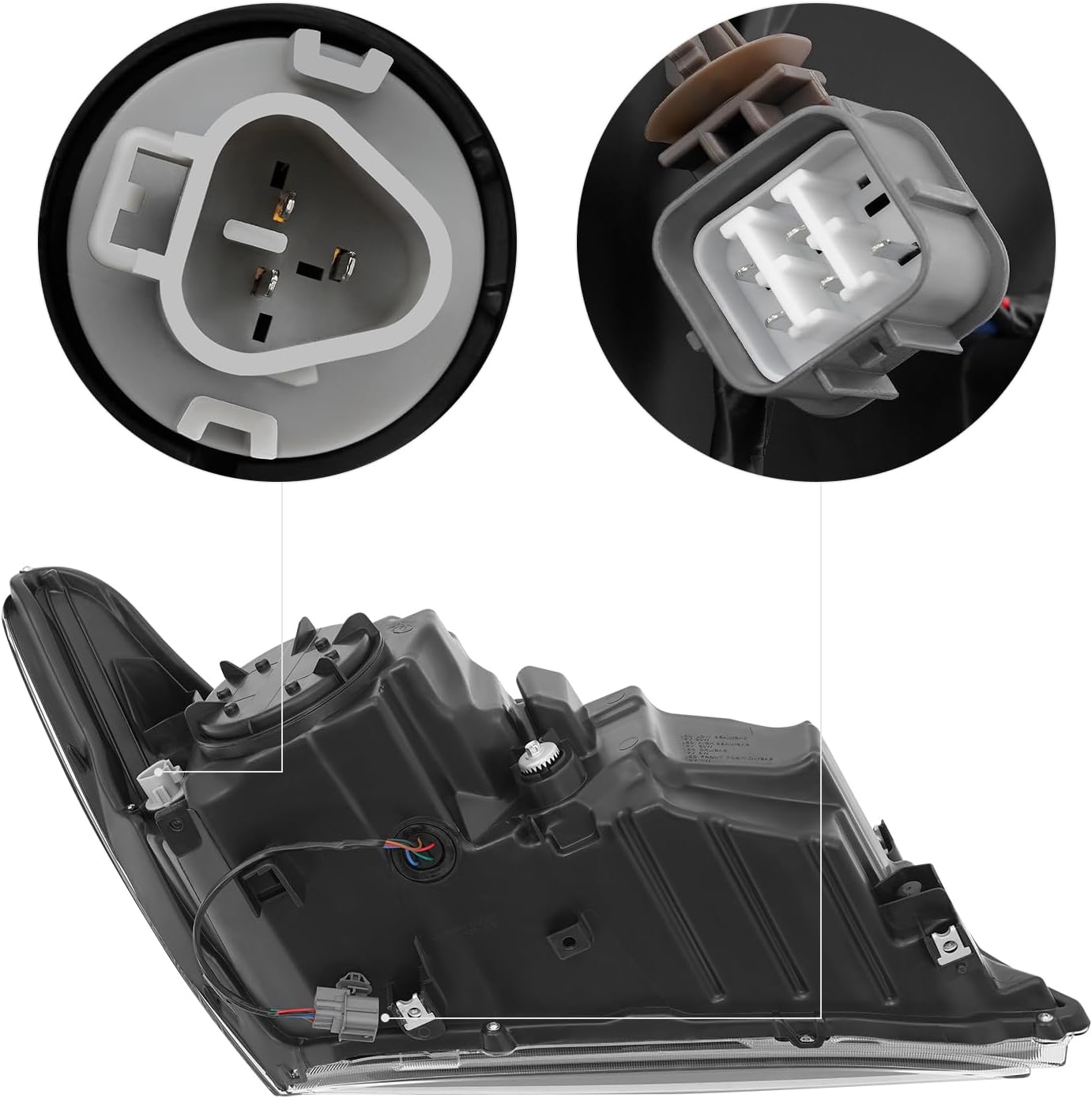 Headlight Assembly for 2014-2016 Acura MDX LED Models Only,Headlamp w/LED DRL & Halogen Turn Signal Replacement 33100TZ5A01 33150TZ5A01 (Driver Side Headlight)