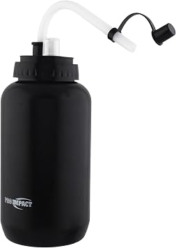 Squeezable Water Bottle with Bendable Long Straw and Spray cap - LDPE BPA Free Plastic - Hydration for Baseball Hockey Gym MMA Yoga Boxing Cycling Softball Football Lacrosse (35.5 Oz.)
