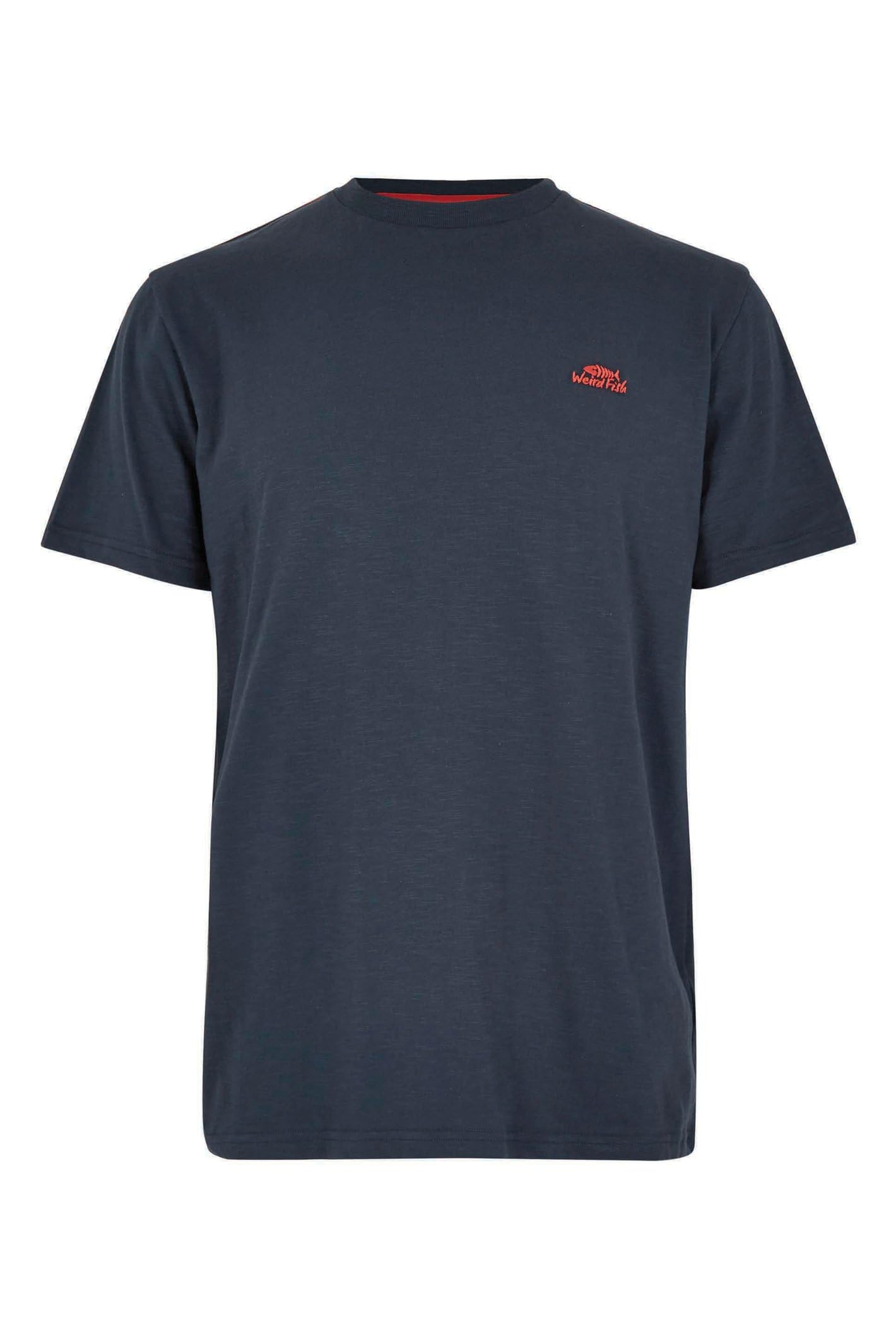 Weird Fish Men's Navy Fished Branded T-Shirt Size L