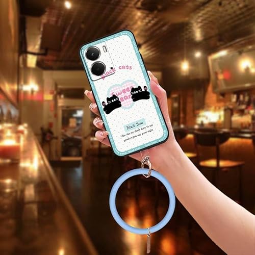 Phone Case Compatible with Realme Neo7X/P3 5G, Solid Color Cute Waterproof Dirt-resistant Bracelet Funny Youth Soft Case Persona