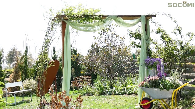Image of Socomi Wedding Arch Draping Fabric 3 Panels 29 inch x 19Ft Lavender Purple Sheer Chiffon Curtain Drapes 6 Yards for Wedding Ceremony Birthday Party Decoration