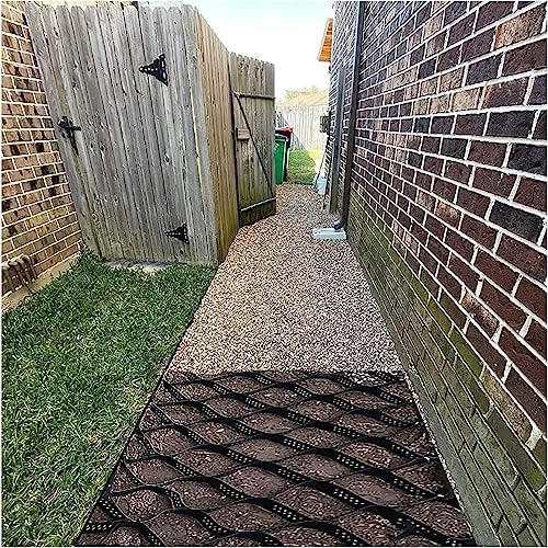 Ground Grid Gravel Stabilizer - 2" Heavy-Duty Polyethylene for Pathways, Walkways & Paver Base - Mud Control Gravel Grid (6x8m/19.68x26.24ft) - Durable, Easy Installation, Eco-Friendly Solution