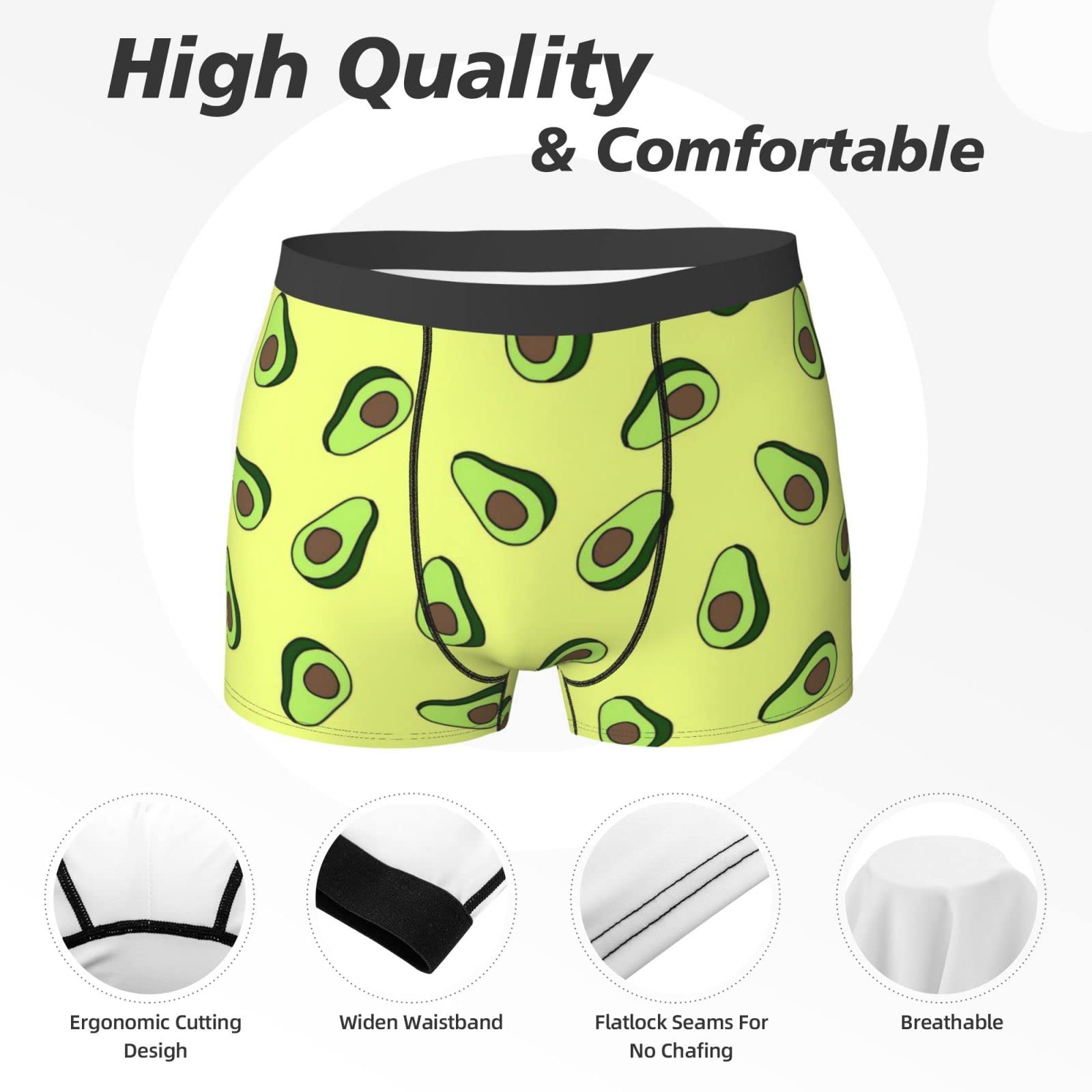 Amazon.co.jp: メンズ 平角ズボン 果物 アボカド フルーツ柄 ボクサー