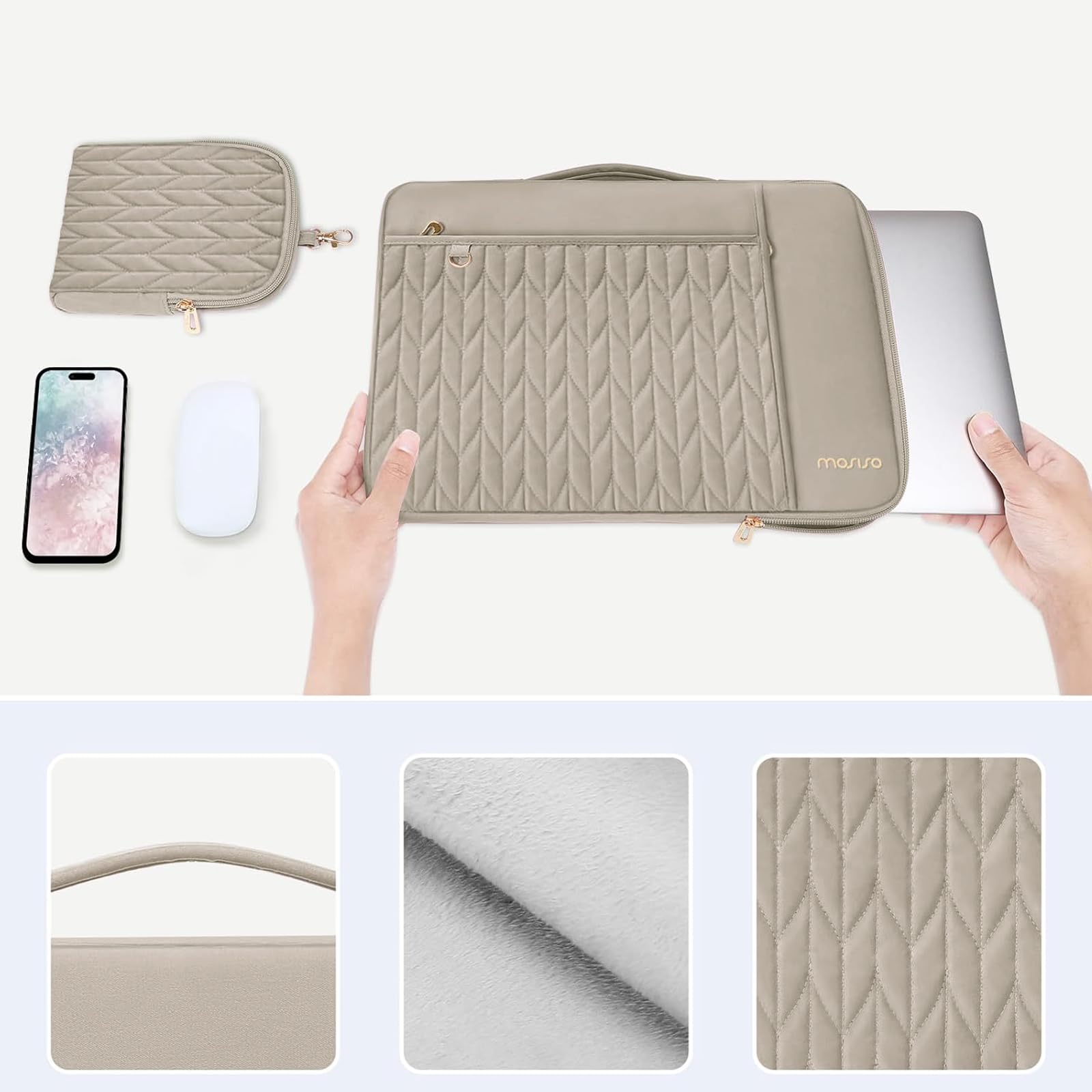 Housse Ordinateur Portable 13.3-14 Pouce Compatible Avec Macbook Pro 13
