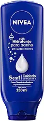NIVEA Hidratante para Banho Milk 250ml - Hidrata profundamente a pele durante o banho, é rapidamente absorvido pela pele molhada e não precisa aplicar outro hidratante depois do banho