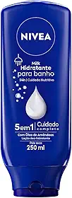 NIVEA Hidratante para Banho Milk 250ml - Hidrata profundamente a pele durante o banho, é rapidamente absorvido pela pele molhada e não precisa aplicar outro hidratante depois do banho
