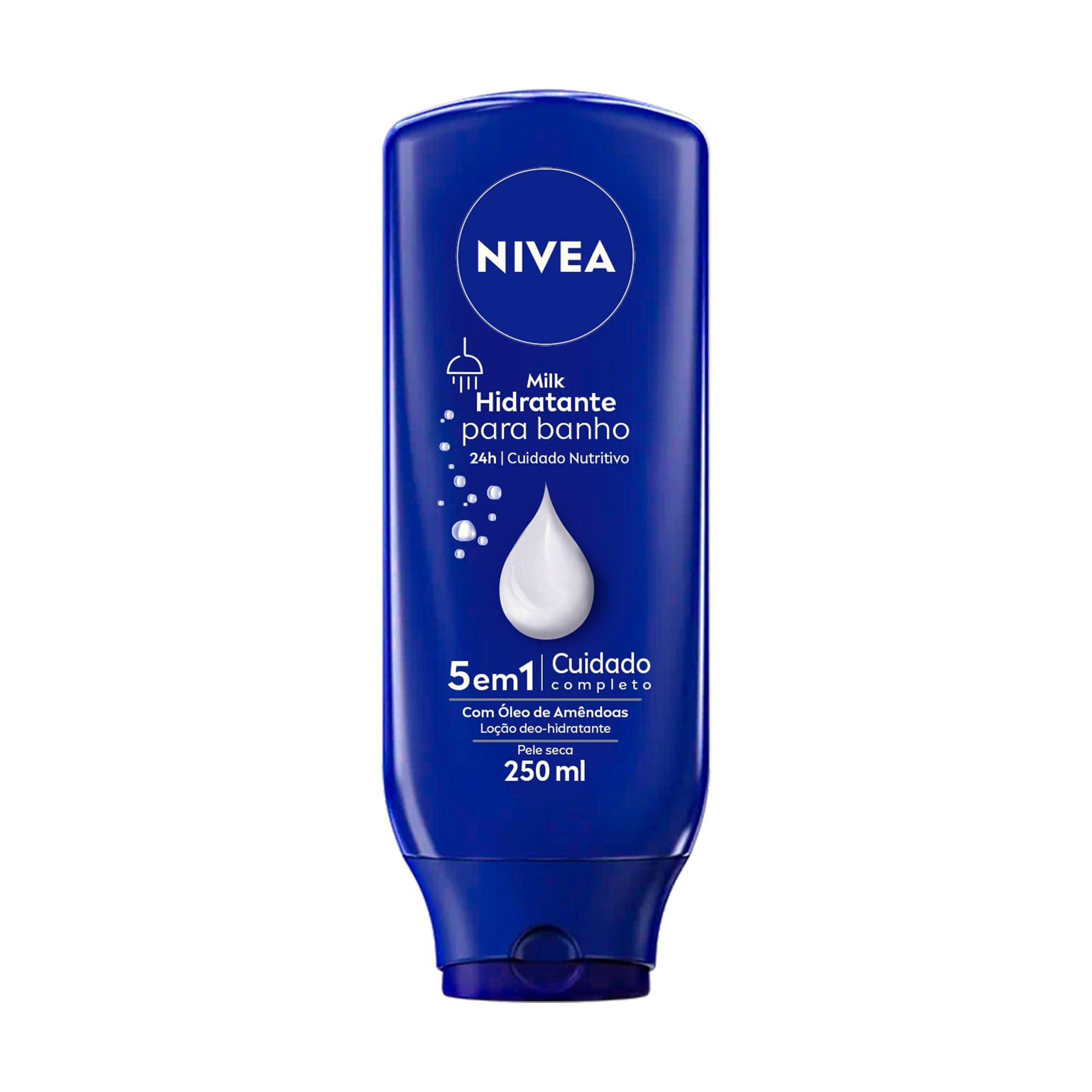 NIVEA Hidratante para Banho Milk 250ml - Hidrata profundamente a pele ...