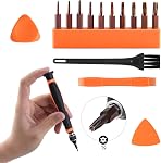 NEBURORA 10 in 1 Torx Screwdriver Set with T2 T3 T4 T5 T6 T7 T8 T9 T10 T15 Interchangeable Magnetic Torx Bit & Opening Tool,Torx Security Screwdriver Set for Phone/Mac/Computer/Xbox/PS4