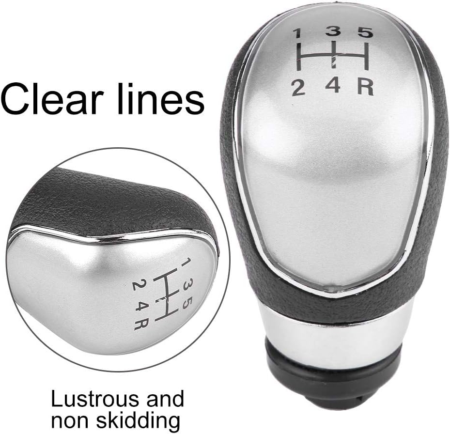 KIMISS Shifter Knobs, Car 5 Speed Gear Shift Lever Knob Shifter Head for Ford Focus Fiesta mk7 2008-2013