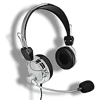 Extra Bassa Fone de Ouvido Headphone com Microfone Fio para Computador Escritório Home Office Conexão P2 3,5mm Cabo 2,5m