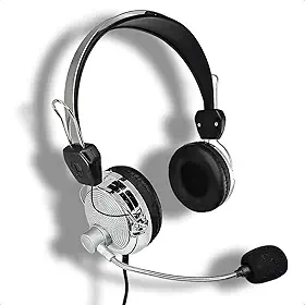 Extra Bassa Fone de Ouvido Headphone com Microfone Fio para Computador Escritório Home Office Conexão P2 3,5mm Cabo 2,5m