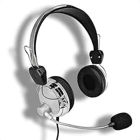 Extra Bassa Fone de Ouvido Headphone com Microfone Fio para Computador Escritório Home Office Conexão P2 3,5mm Cabo 2,5m