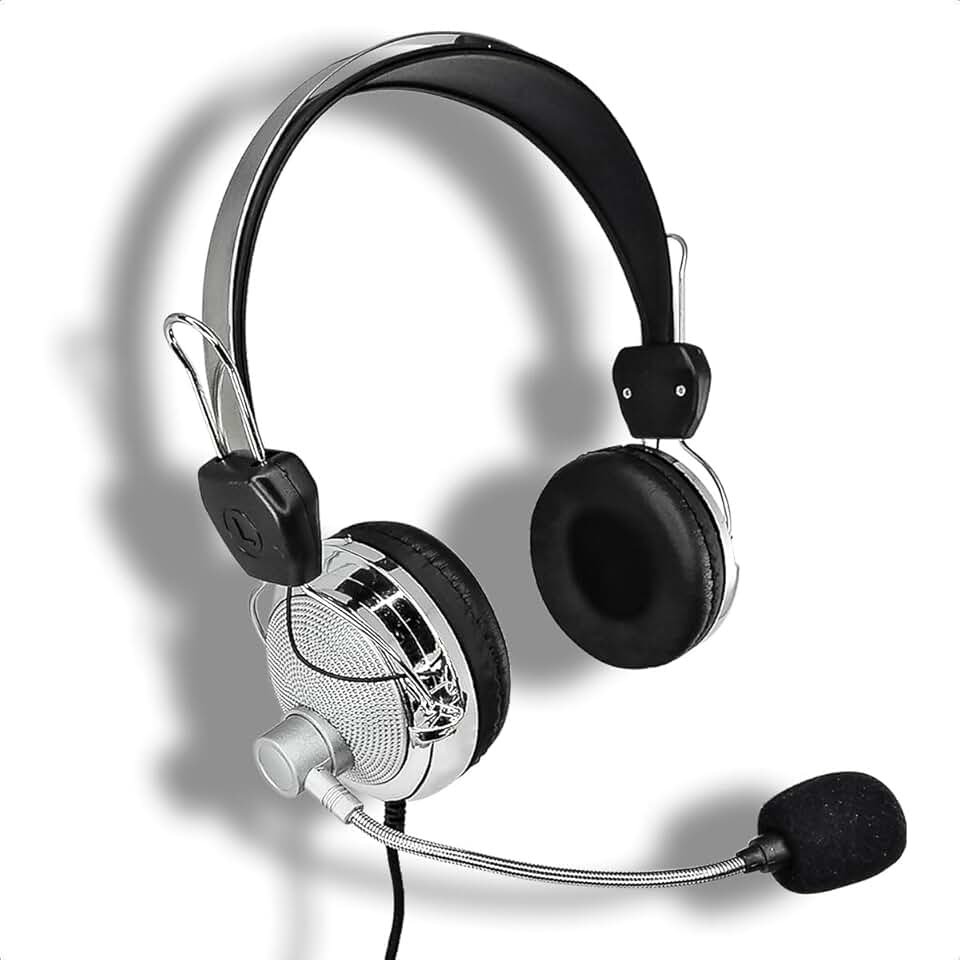 Extra Bassa Fone de Ouvido Headphone com Microfone Fio para Computador Escritório Home Office Conexão P2 3,5mm Cabo 2,5m