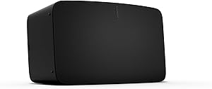 Sonos Five | Hi-Fi Speaker with Wi-Fi, 3.5mm Line In, and Hi-Res Audio Support – Black