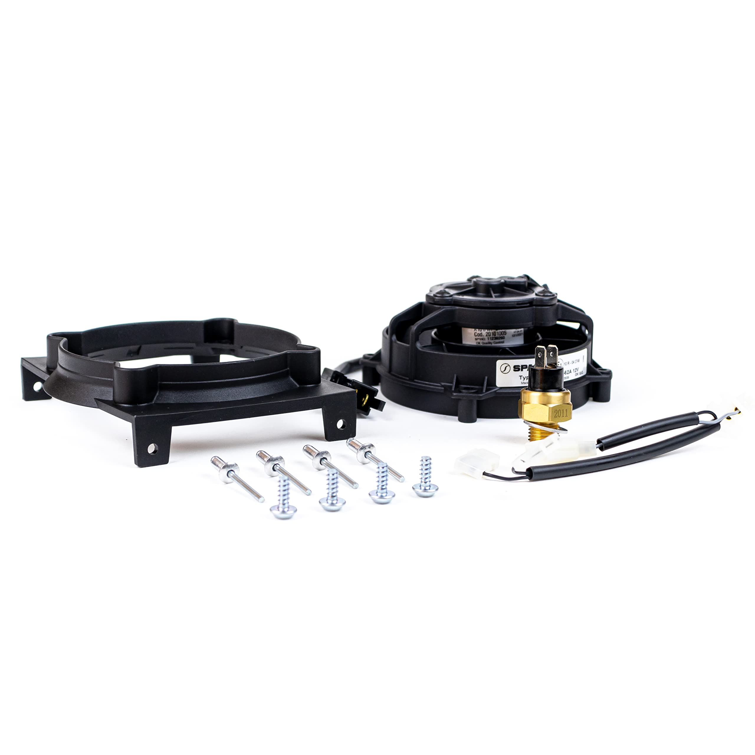 EXED® Parts - Kit original de ventilador de radiador para BETA RR, con interruptor térmico, modelo Dirt Bike de 2010 a 2019 - Ajuste perfecto, fácil de instalar -