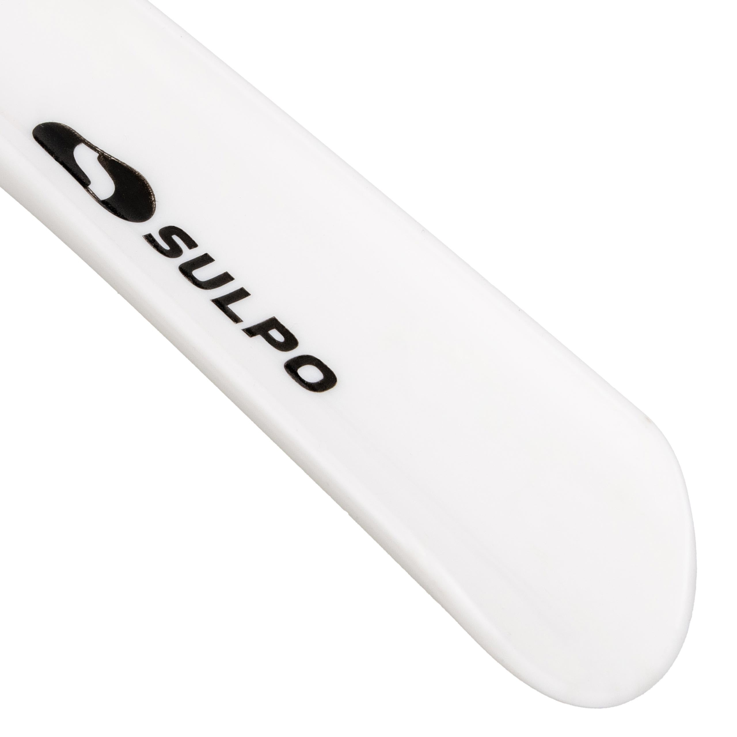 SULPO Schuhlöffel lang 58 cm, 3 Stück, Schuhanzieher lang aus Kunststoff, stabiler Schuhlöffel mit Aufhängeloch, weiß