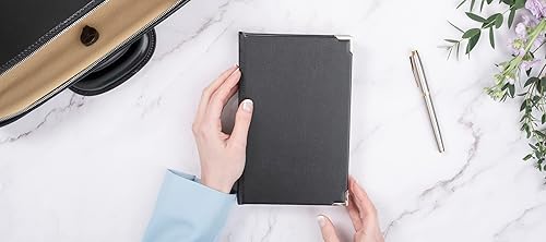 Miniatura 7 de Black Leather A5 JournalDiary - Handmade In England