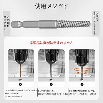 引取り300キロ Amazon.co.jp: スクリューエキストラクターセット、イージー