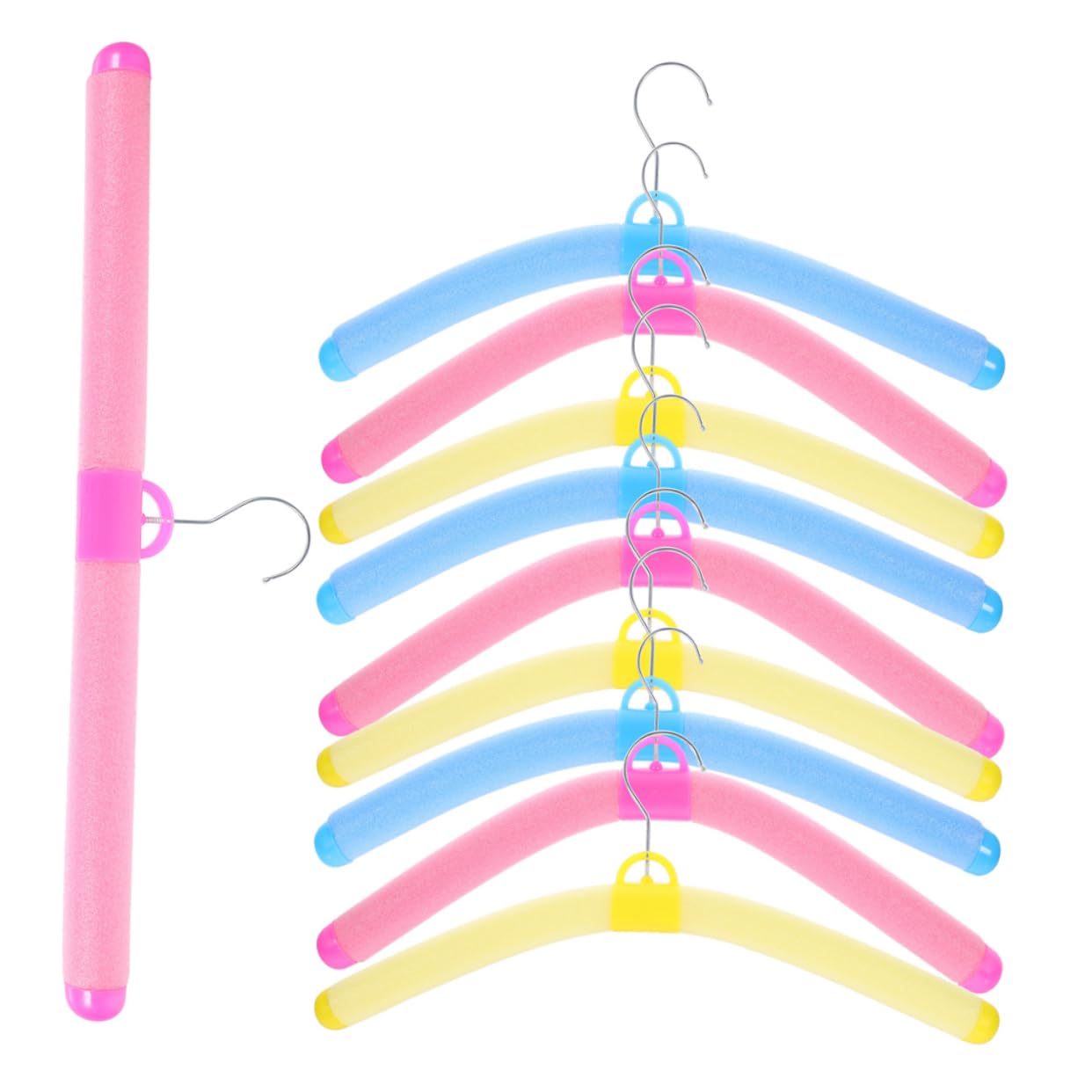 OUNONA 12pcs Clothes Hangers Non Slip Heavy Duty Plastic for Adult Clothing for Stores Home Closets Lightweight Soft Design