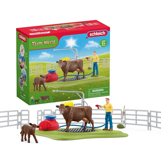 Schleich - Estación de lavado para vacas Figuras Schleich