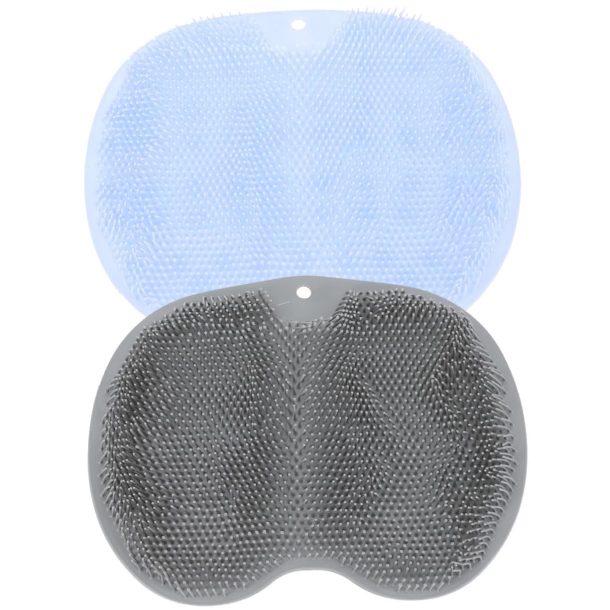 TOVINANNA 2 Pack Shower Foot Massager Non-Skid Bathroom Pad Suction Soft TPE Foot Cleaning Scrubber Brush