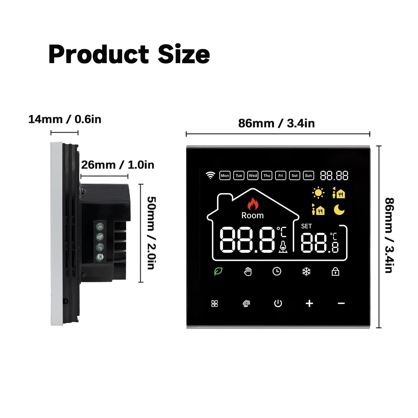 WiFi Smart Termostato Riscaldamento Elettrico Acqua Caldaia Regolatore di Temperatura del Gas