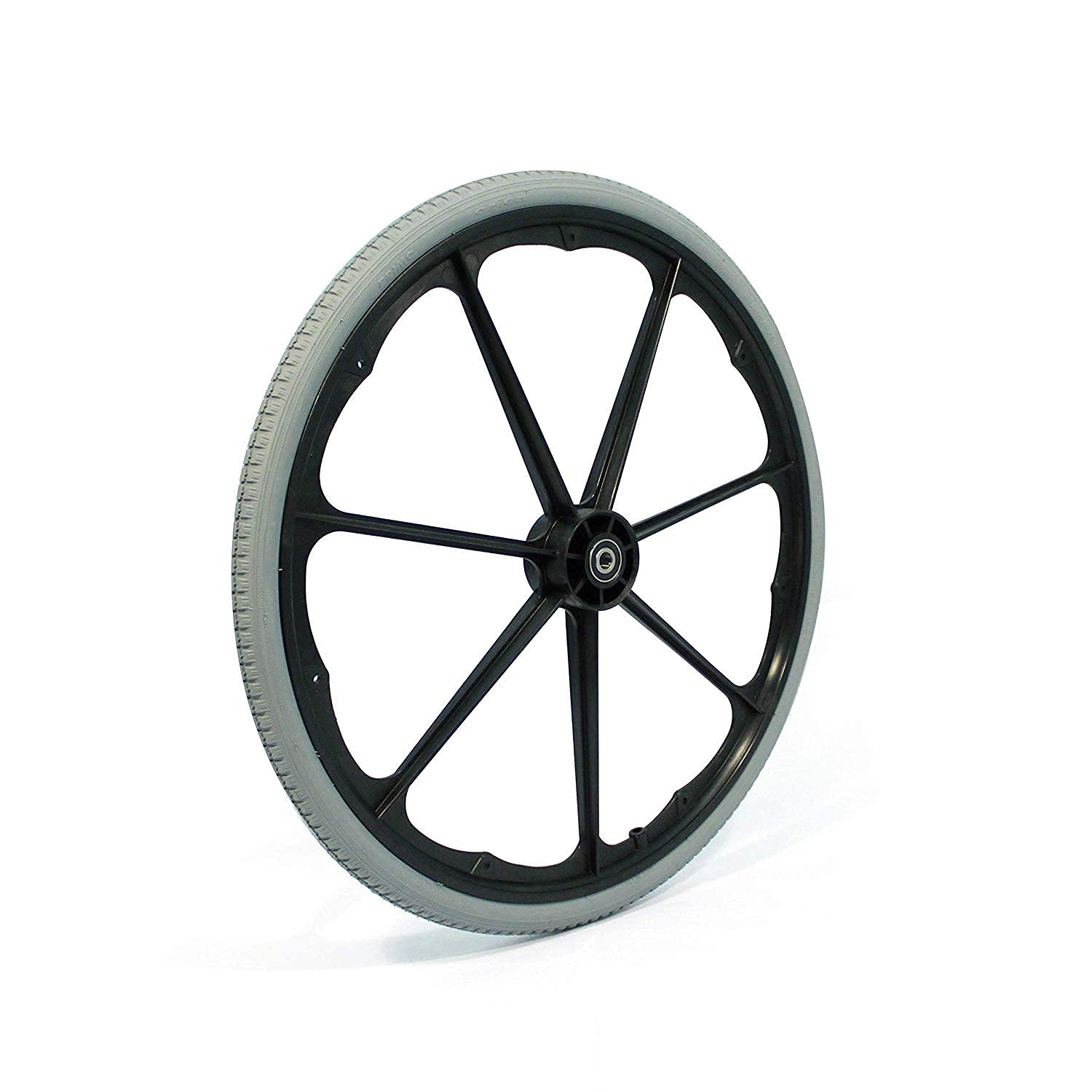 Invacare 1026363 24” Pneumatic Flat Free Composite Wheelchair Wheel : Health & Household