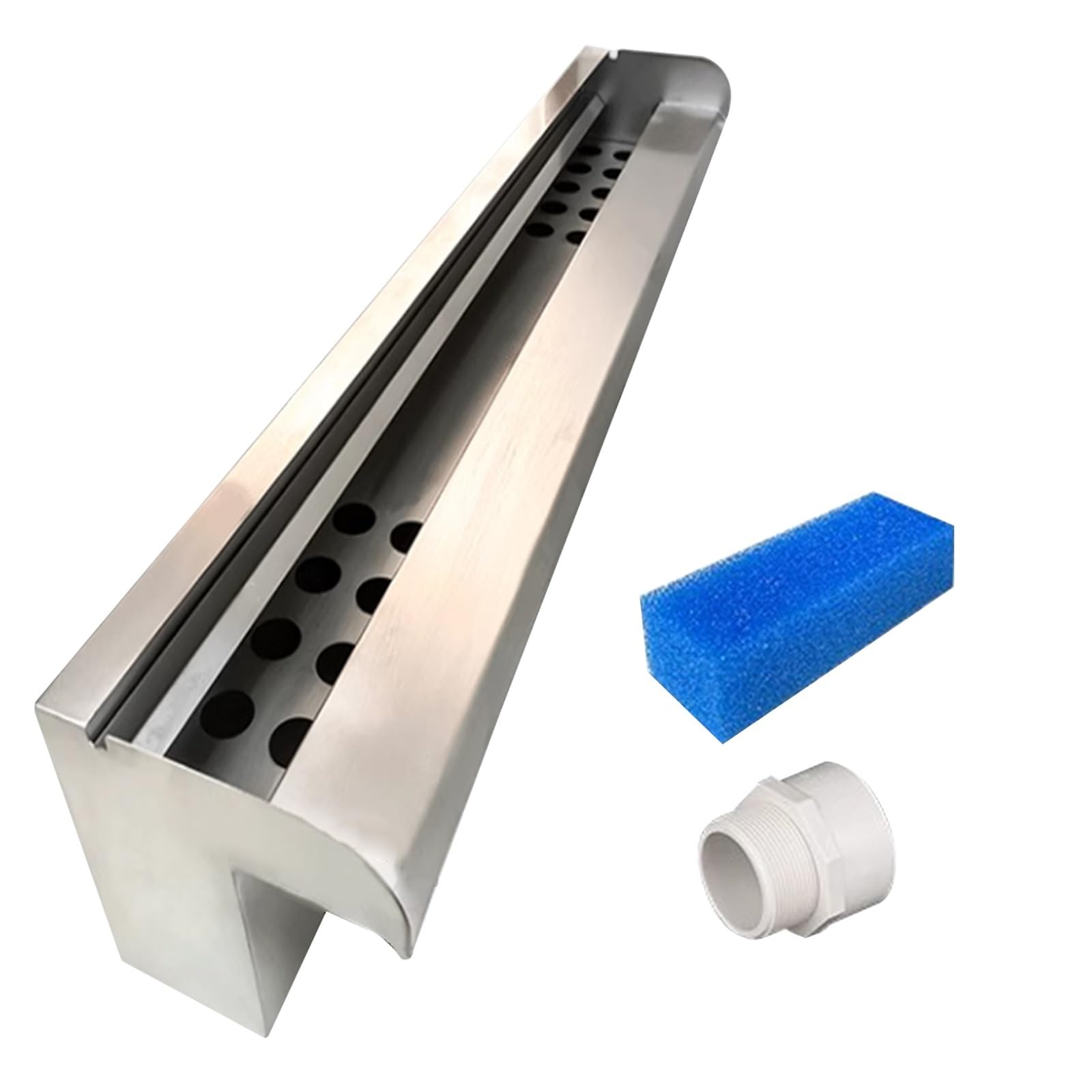 Caja de cascada con filtro de algodón – Desbordamiento de cascada al aire libre para patios, piscinas y jardines | Accesorios de agua para kits de paisajismo y estanques