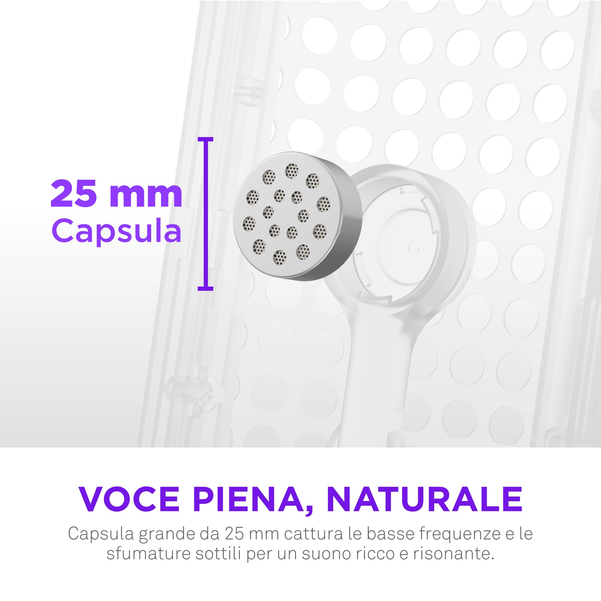 NZXT Capsule Elite - Microfono USB a condensatore professionale per Gaming, Streaming, Podcast e Registrazione - Audio di qualità studio – Sistema di posizionamento regolabile - Software DTS - Bianco
