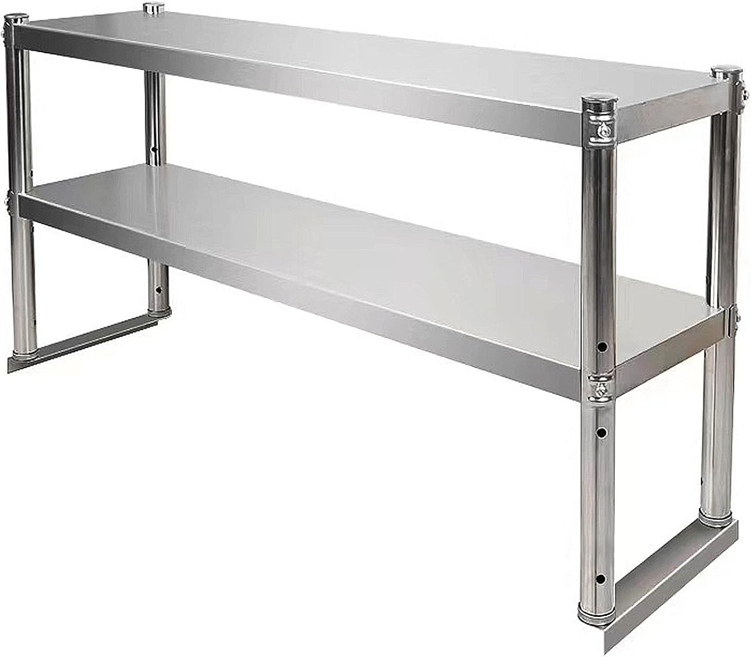 Stainless Steel Commercial Worktables Outdoor Food Prep Table, Metal Food Prep Heavy Duty Grade Workstations for Kitchen Restaurant
