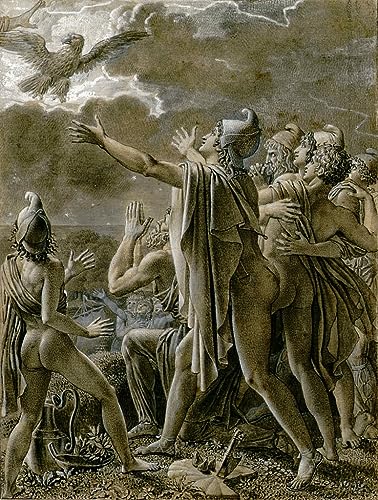 Tableau Aeneas and His Followers Girodet toile décoration chambre 60x90cm