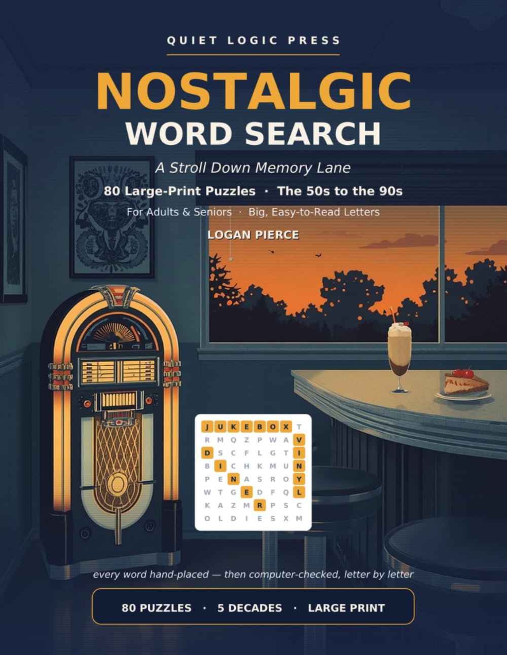 Nostalgic Word Search: A Stroll Down Memory Lane — 80 Large-Print Puzzles from the 1950s to the 1990s, for Adults & Seniors