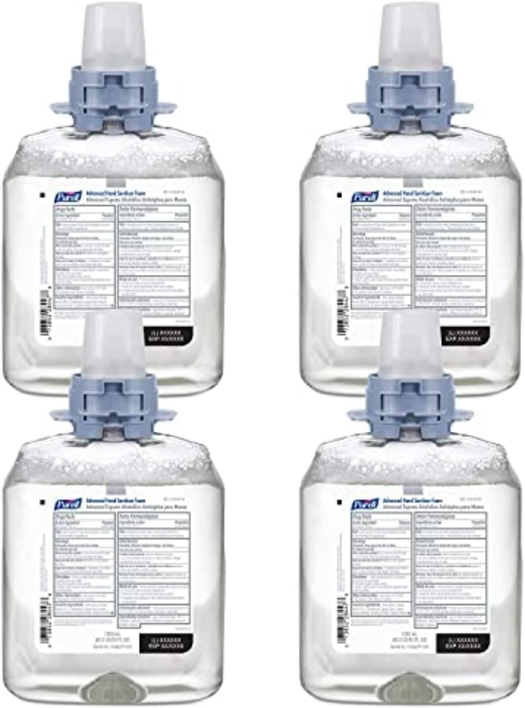 Advanced Hand Sanitizer Foam, 1200 mL Hand Sanitizer Refill for PURELL CS4 Manual Dispenser (Pack of 4) - 5192-04
