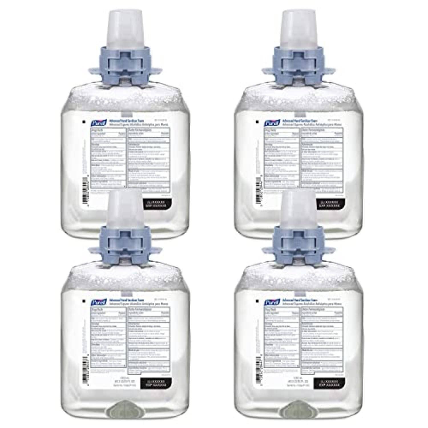 Advanced Hand Sanitizer Foam, 1200 mL Hand Sanitizer Refill for PURELL CS4 Manual Dispenser (Pack of 4) - 5192-04