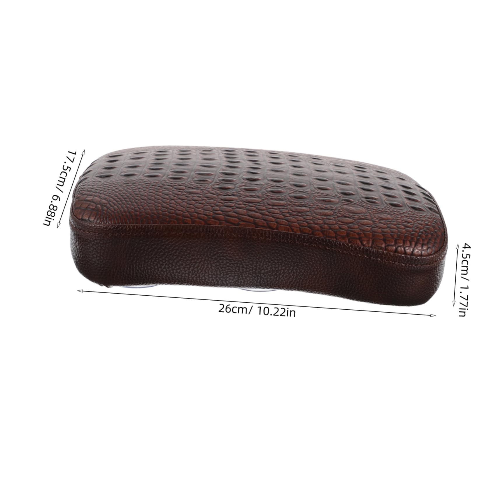 Sitzkissen Für Motorrad Saugnäpfe Pu-Material Passend Rücksitzpolster Brauner Vintage-Stil