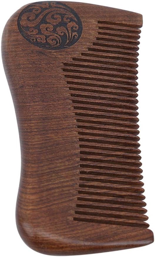 pettine di legno di sandalo per capelli districanti