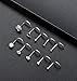Tornito 20G 20Pcs Stainless Steel Nose Screw Studs Rings CZ Nose Ring Labret Nose Piercing Jewelry for Men Women (A1:20Pcs)