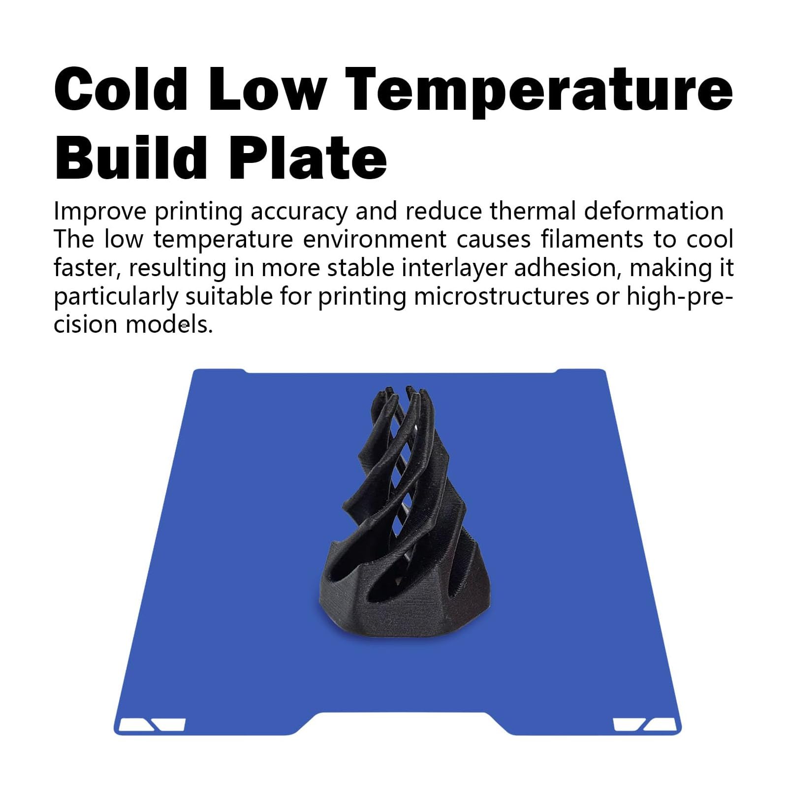 Piastra di Costruzione a Bassa Temperatura, Piattaforma Pei Liscia su Entrambi i Lati da 355x346,5 Mm per Stampante 3D Lab H2d H2s, Piastra di Raffreddamento Aggiornata