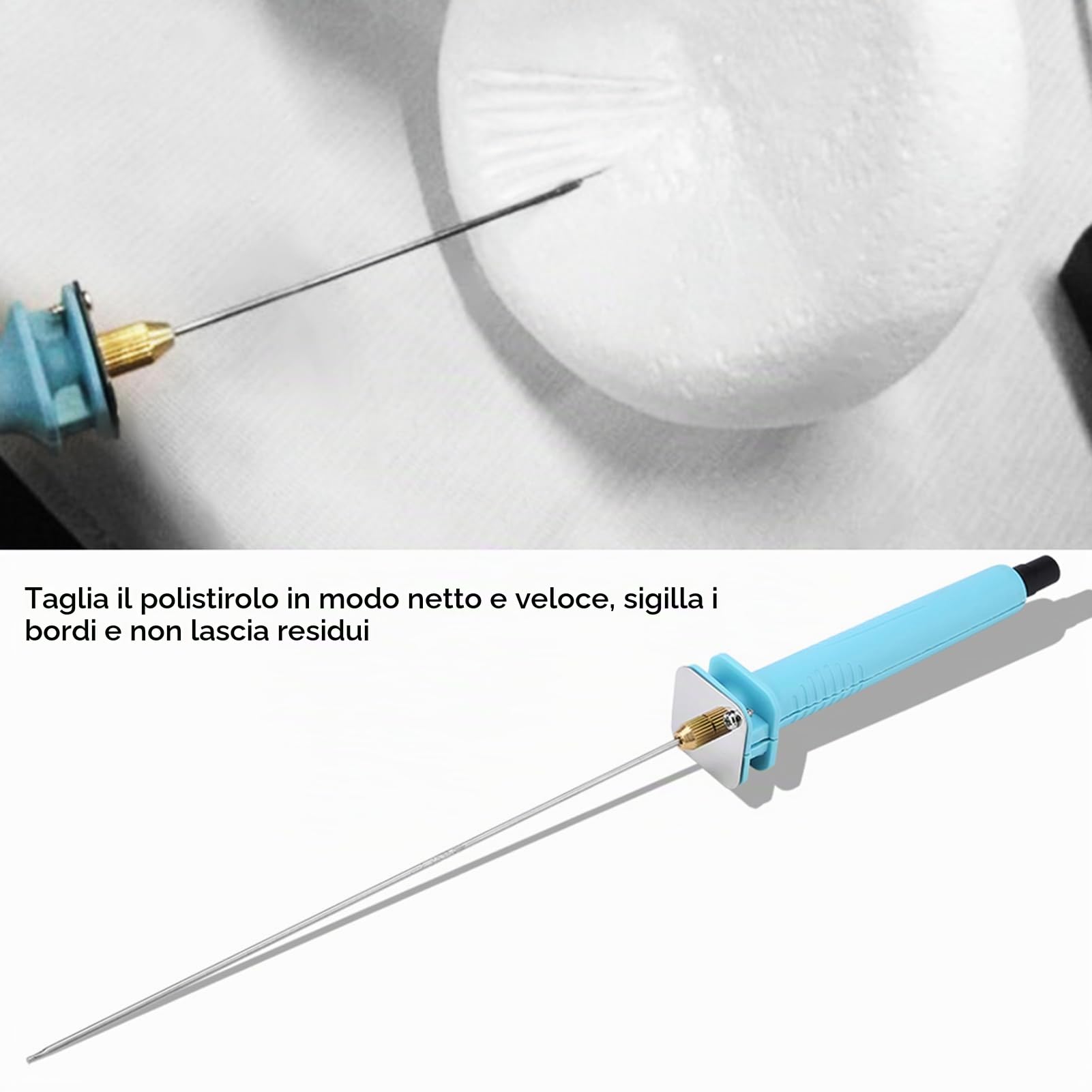 30W 25cm Elettrico, Taglio a Filo Caldo Schiuma di Polistirene Taglio a Caldo Penna per Incisione Spina Europea 110-250V Strumento per Polistirolo, Taglierina(Spina Europea)
