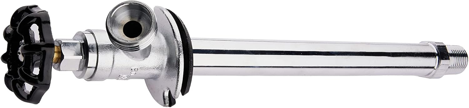 EFIELD 10-Inch Long Frost Free Sillcock 1/2 inch Mip x 3/4 inch Hose Bibb, Chrome Plated,(SILLCOCK011)