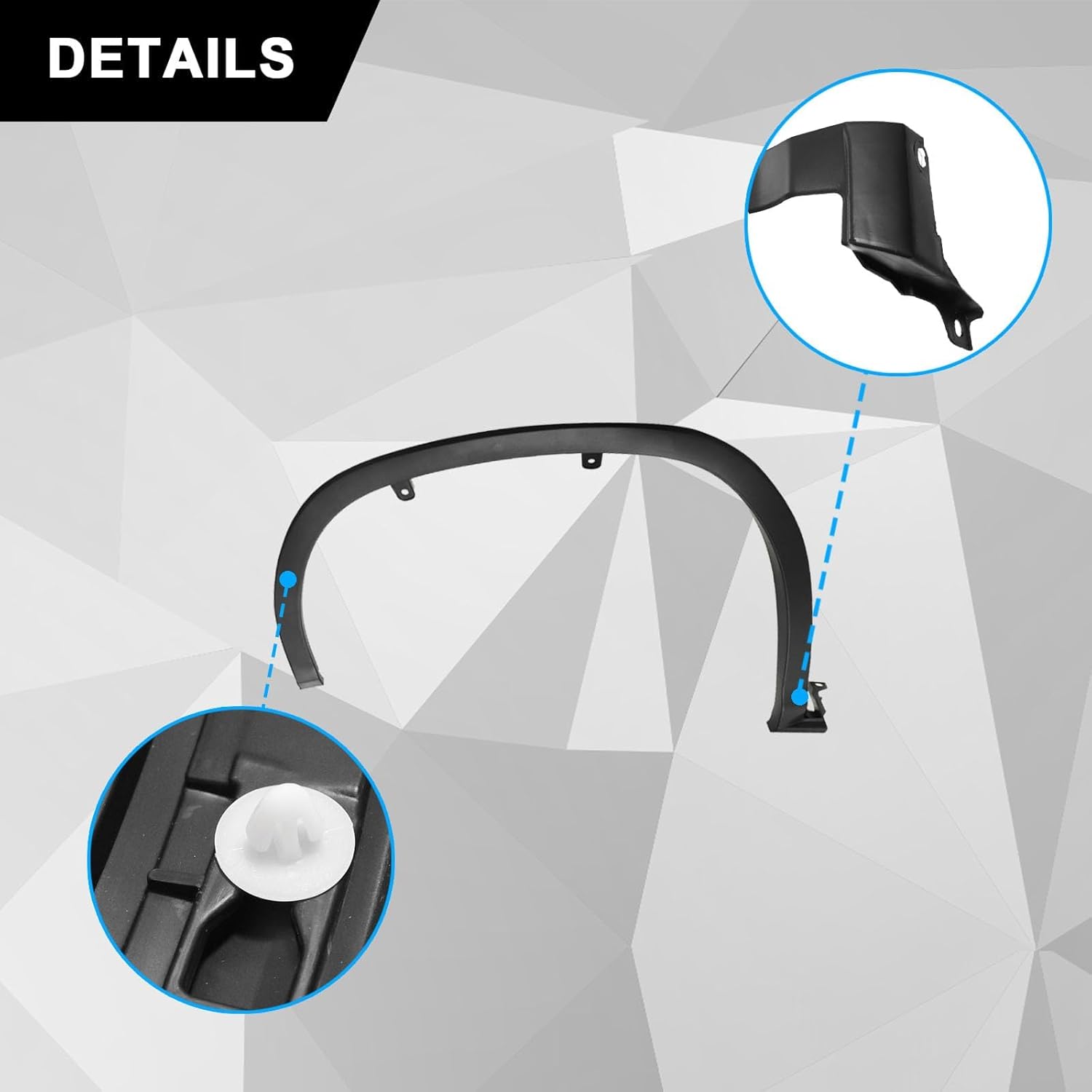 SecosAutoparts Fender Flares Trim Front Right Compatible with Lexus RX350 RX350L RX450h RX450hL 2019-2022 Replace# 756010E110, LX1291103 Front Passenger Side Fender Trim