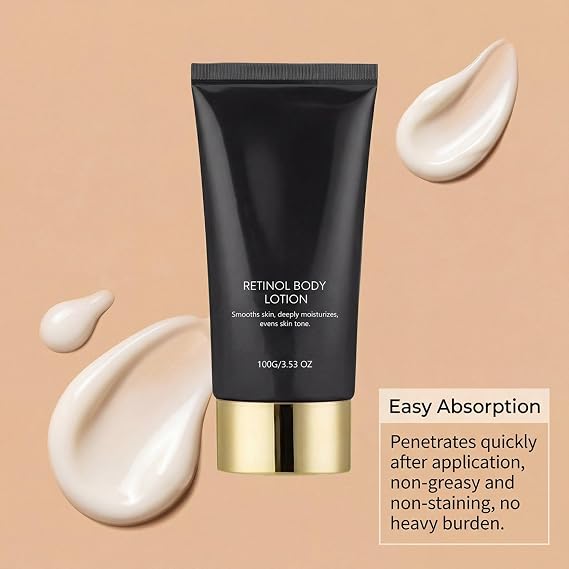 2026 New Upgrade Moisturizing Retinol Lotion,Retinol Body Lotion, Firming Body Cream for Crepey Skin Lotion for Neck All Body Skin 100g