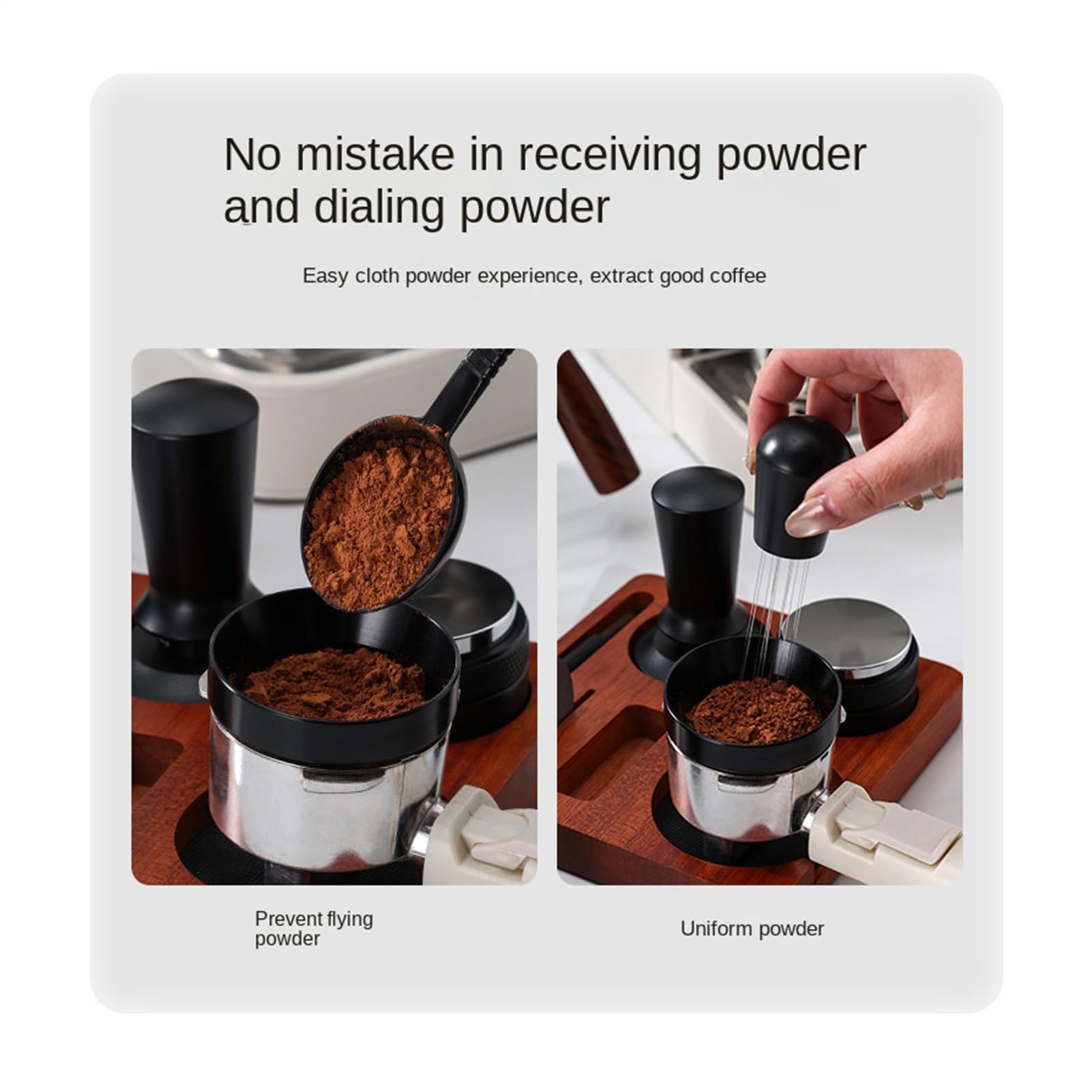 Kit de Tasador de Café | 7 piezas ergonómicas antideslizantes – Juego de accesorios para cafetera – para uso en casa, cocina, estudio, bar, mostrador, tienda