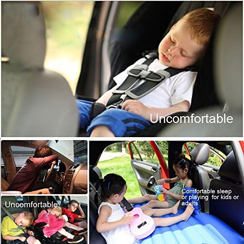 Gaorui Car Inflatable Mattress Travel Air Bed Camping Inflation Mat with Pump Pillows