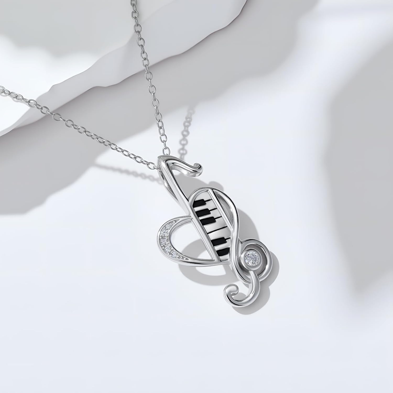 Music/Dance Necklace Gifts for Women 925 Sterling Silver Jewelry Graduation Gifts for Her - Image 3