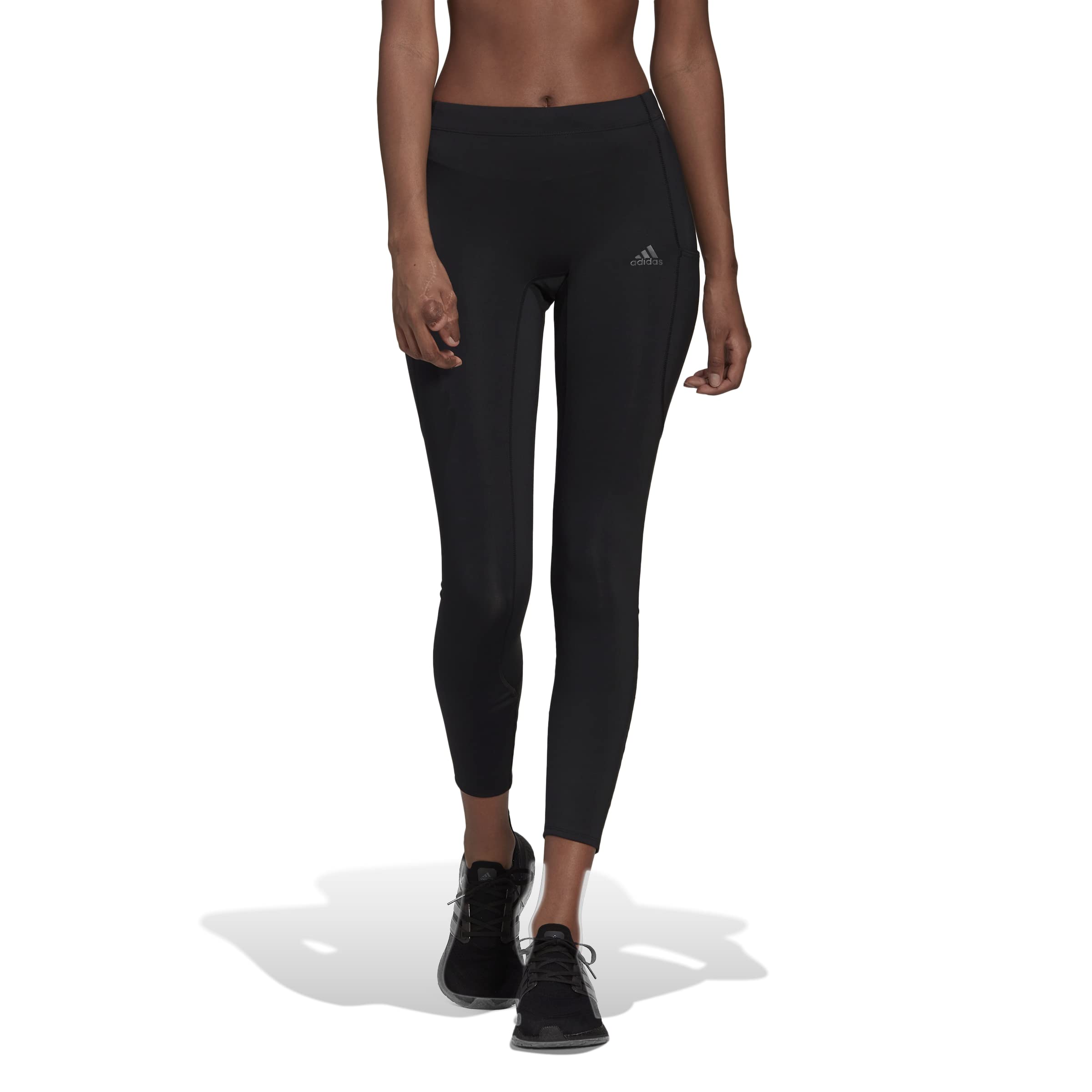 adidas Women's Fast Long Running Tights, Black, Small