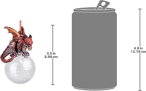 Miniatura 77 de Design Toscano Frost The Gothic Dragon - Adorno navideño para decoración navideña, 3 pulgadas de ancho, 3 pulgadas de profundidad, 5 pulgadas