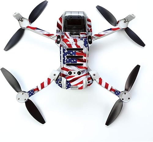 Miniatura 3 de MightySkins Skin para DJI Mavic Mini Drone Quadcopter portátil – Patriot | Funda protectora de vinilo duradera y única | Fácil de aplicar, quitar y