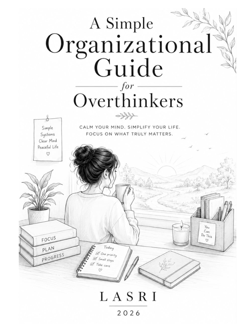 A Simple Organizational Guide for Overthinkers: Proven Systems to Reduce Mental Clutter, Build Better Habits, and Create a Calmer Life